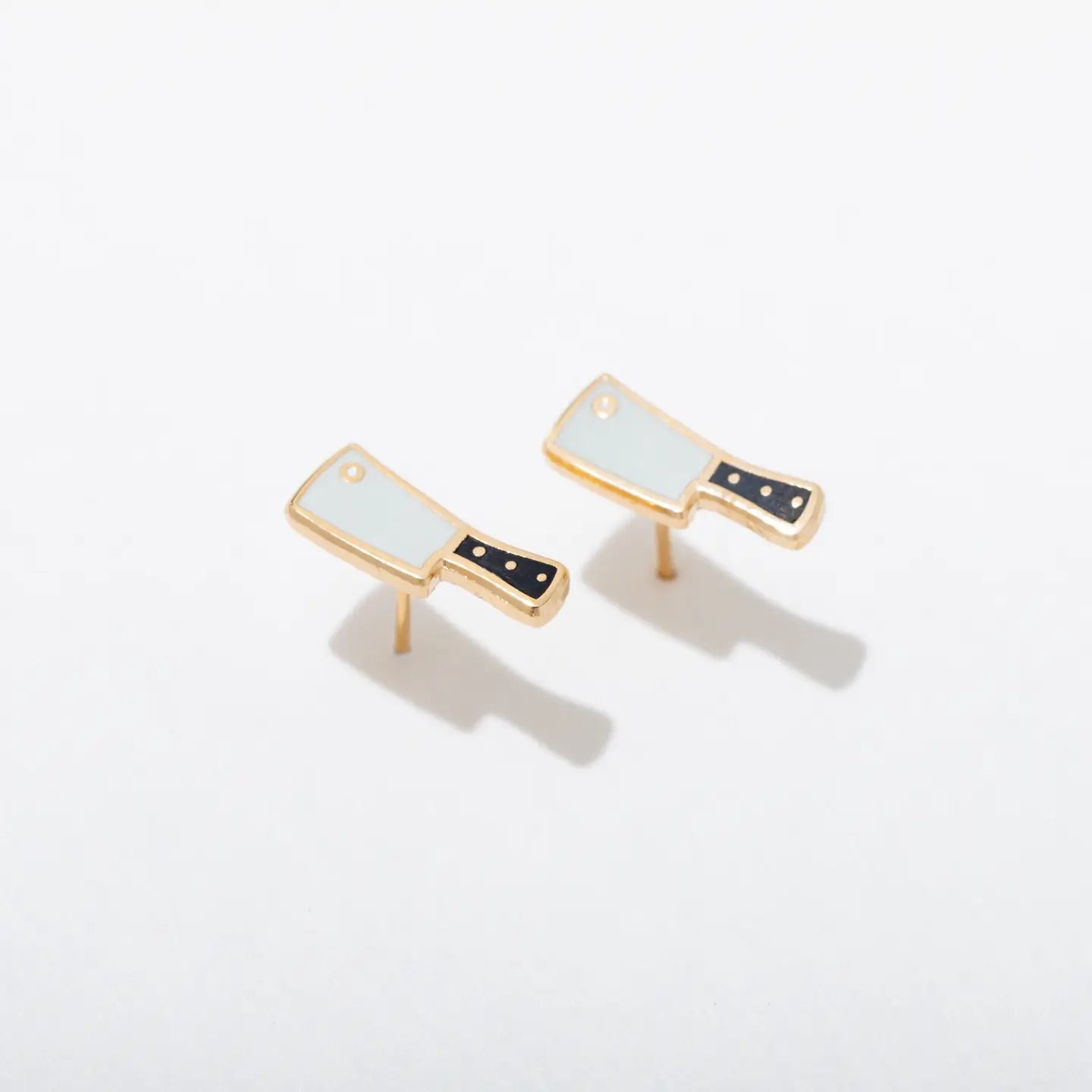 Cleaver Enamel Stud Earrings