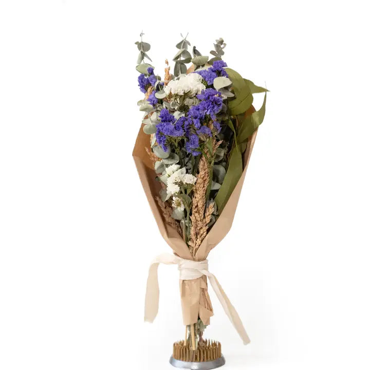 Petite Purple Floral and Eucalyptus Bouquet