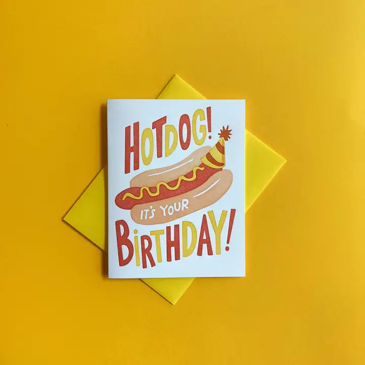 Hot Dog Birthday Card