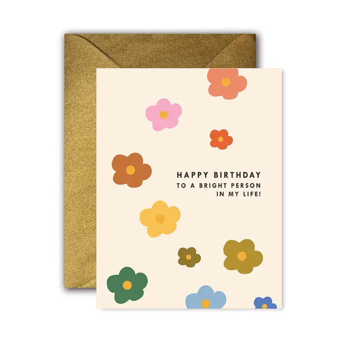 Mod Floral Bright Person Birthday