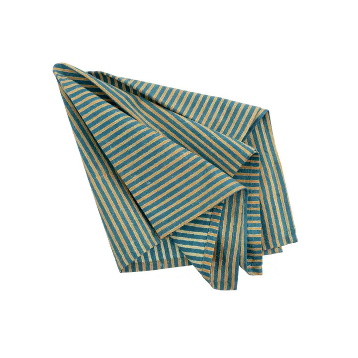 Stripe Block Print Napkin