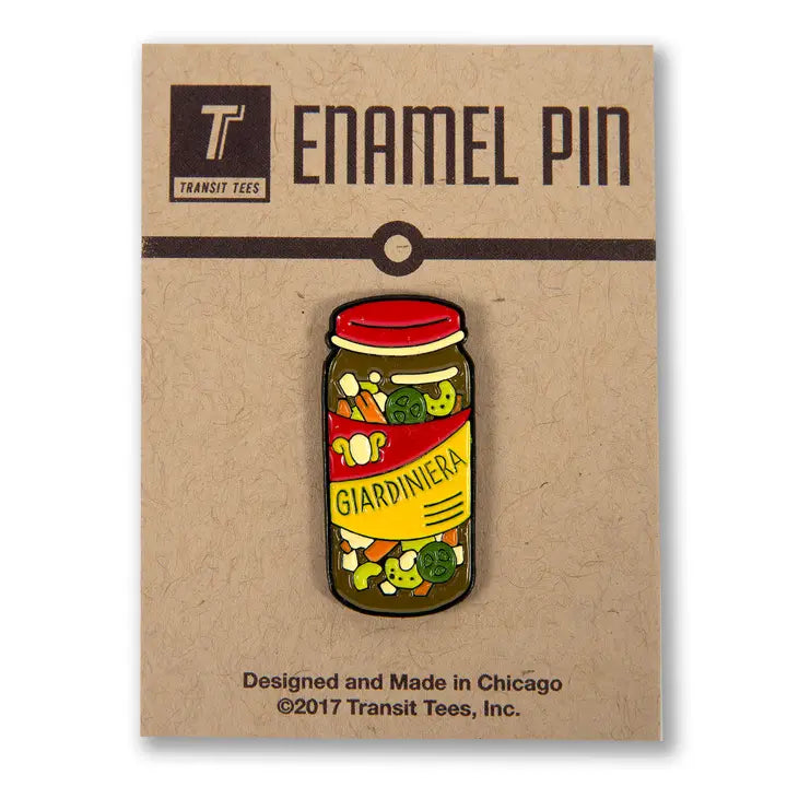 Giardiniera Enamel Pin