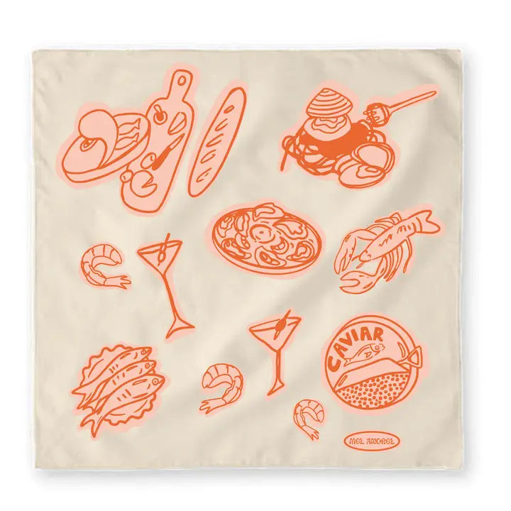 Seven Fishes Tea Towel