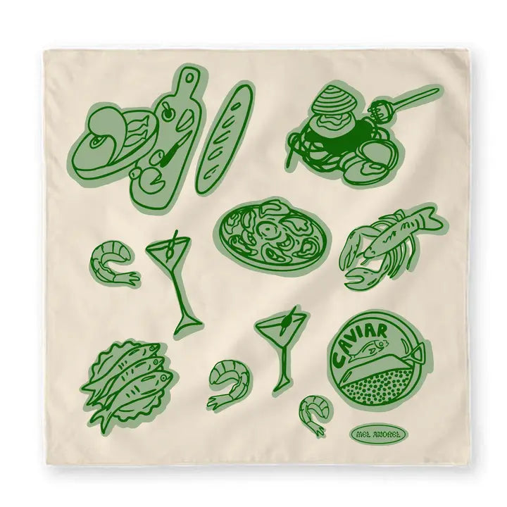 Seven Fishes Tea Towel