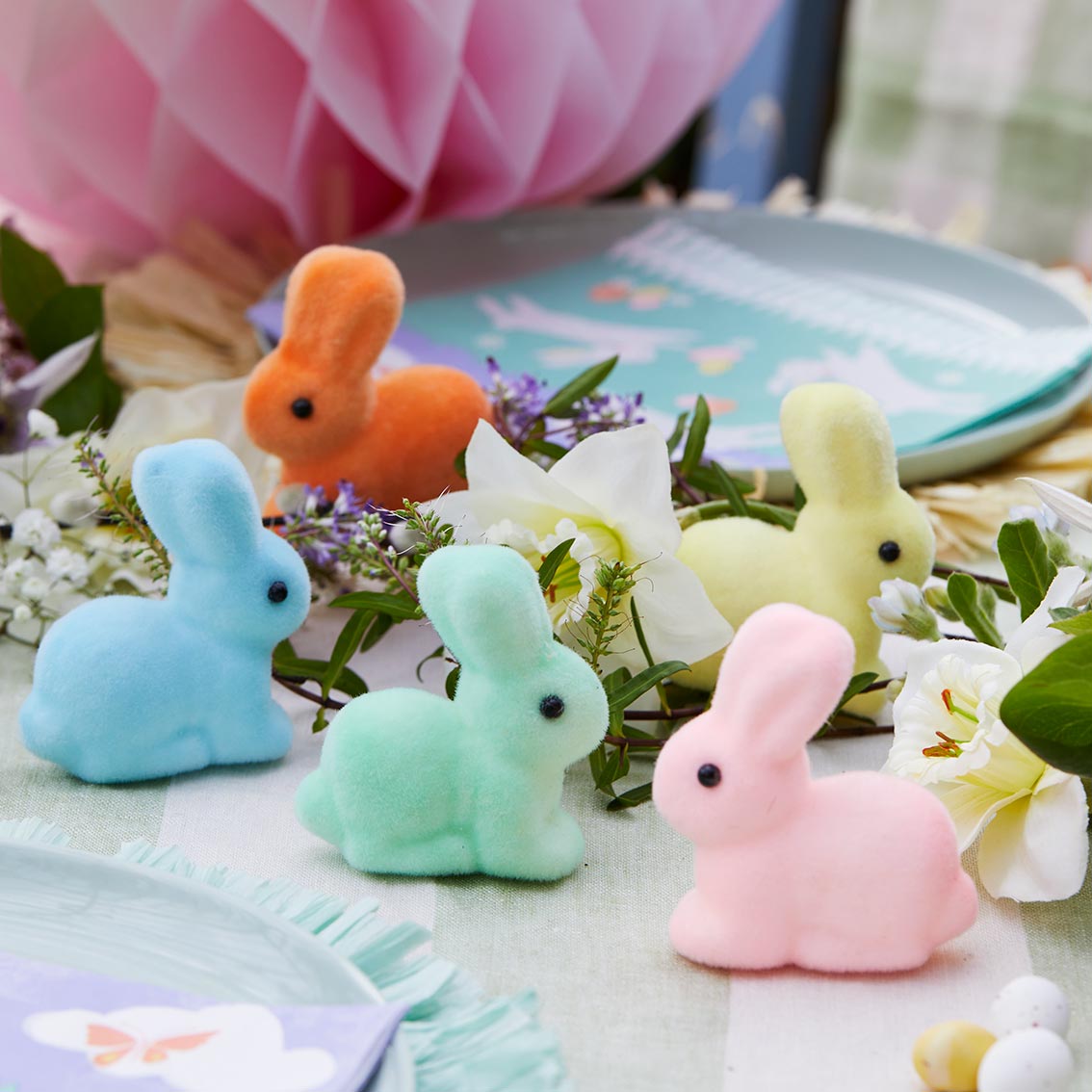 Pastel Mini Easter Bunnies - 5 Pack