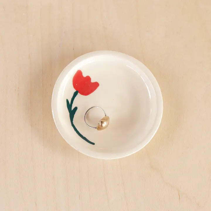 Ceramic Tulip Ring Dish