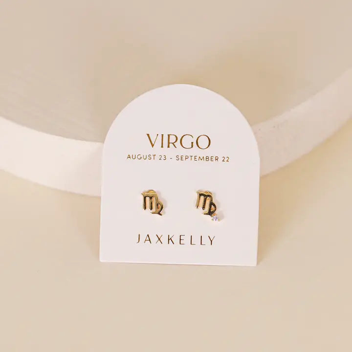 Virgo Stud Earrings