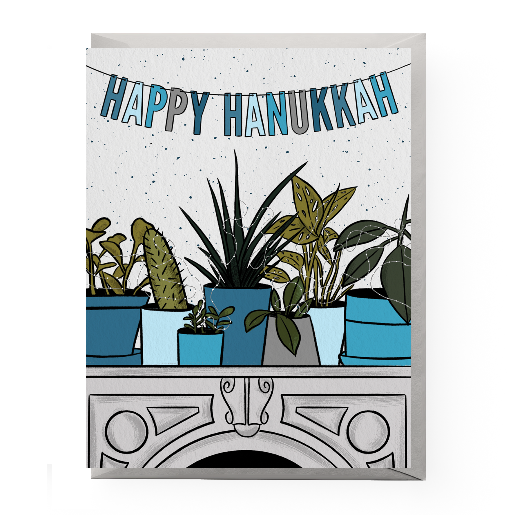 House Plant Hanukkah Card